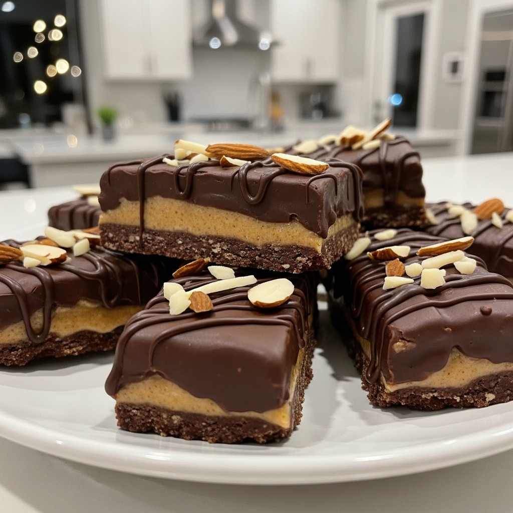 Dark Chocolate Almond Butter Bars