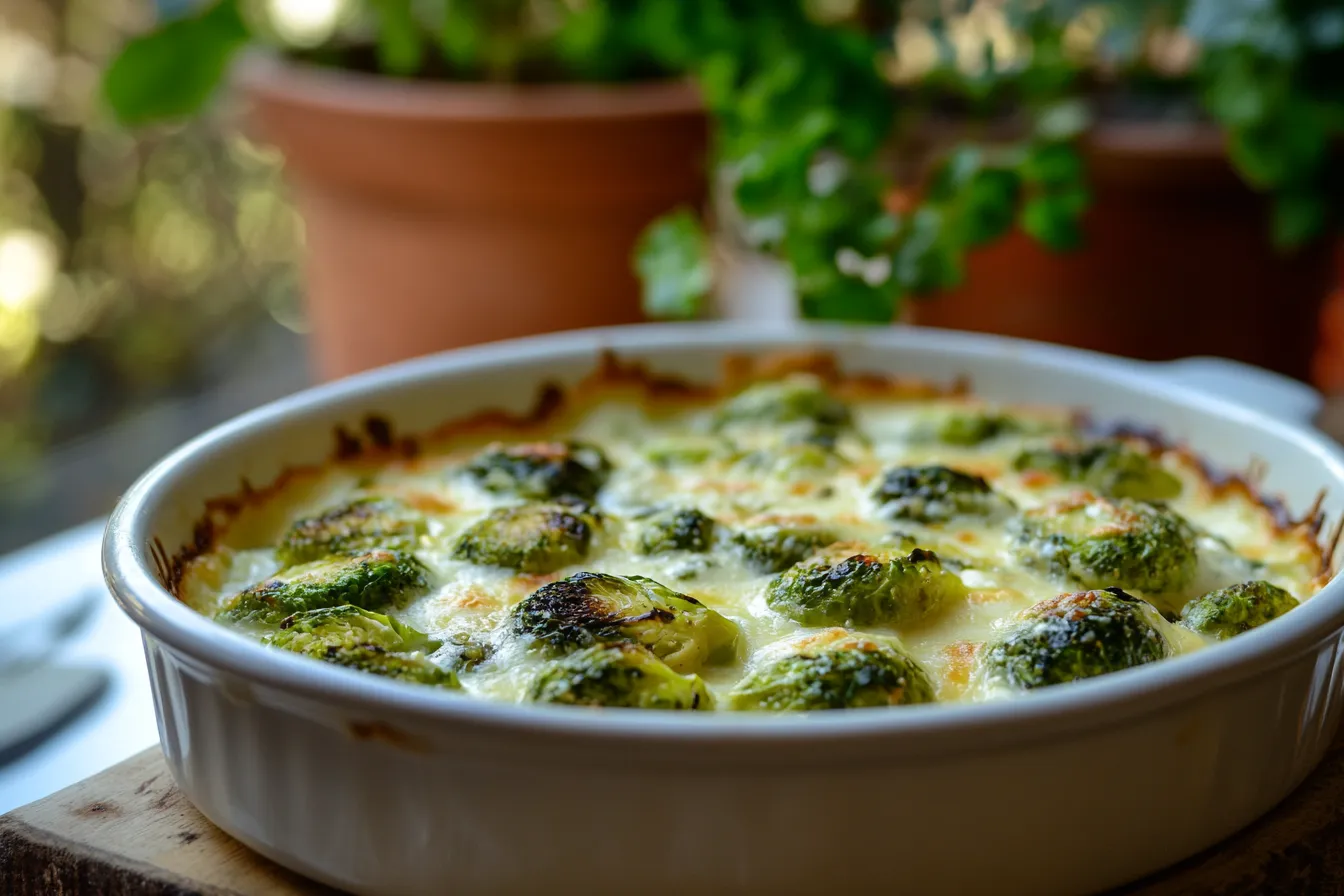 Delicious Cheesy Brussels Sprouts Gratin Recipe Youll Love Cheesy Brussels Sprouts Gratin