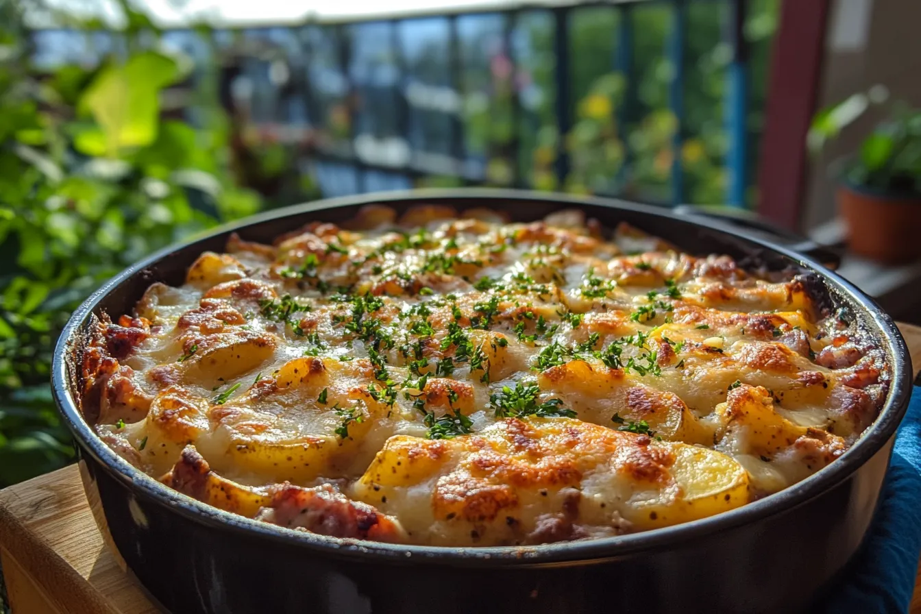 Delicious Cheesy Ranch Potatoes and Smoked Sausage Recipe Cheesy Ranch Potatoes and Smoked Sausage