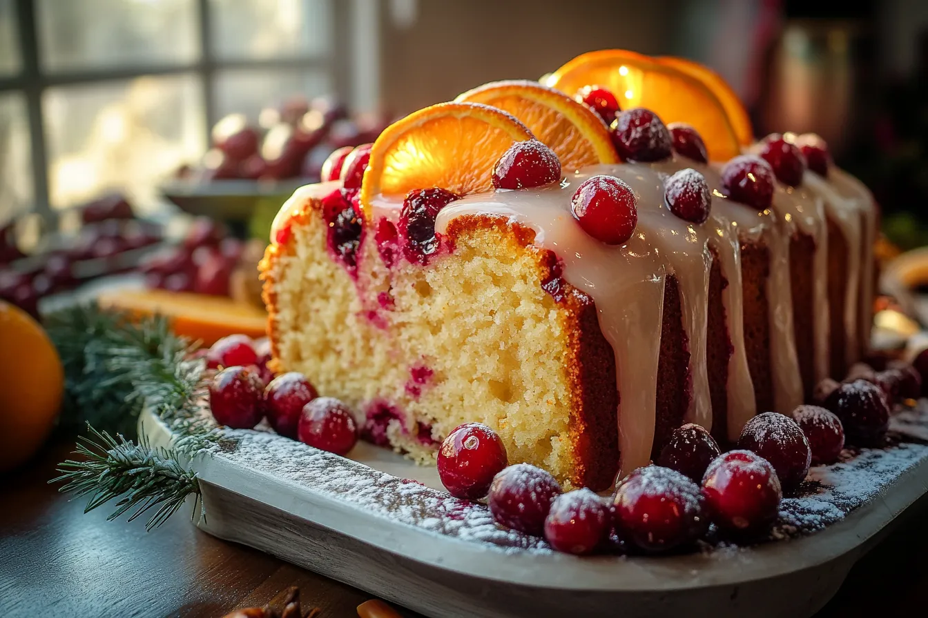 Delicious Cranberry Orange Loaf Cake with Glaze Recipe Cranberry Orange Loaf Cake with Glaze