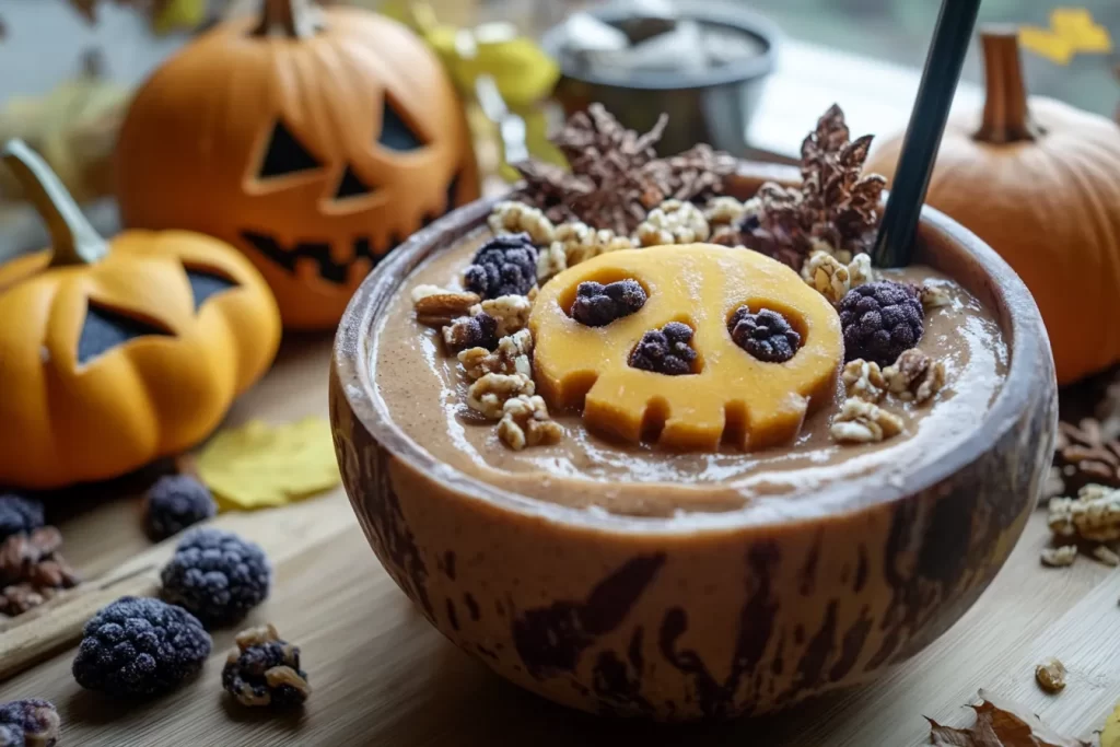 Jack-o’-Lantern Smoothie Bowl