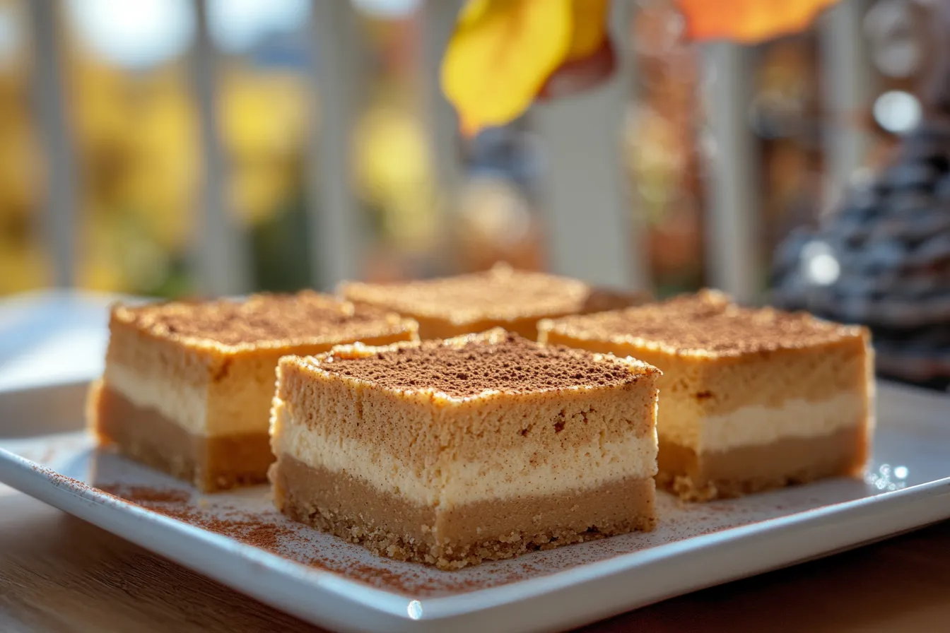 Indulge in Pumpkin Spice Cheesecake Bars Easy Recipe Pumpkin Spice Cheesecake Bars