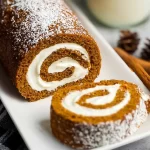 Creamy Pumpkin Spice Roll Cake: A Delightful Fall Treat 2 Delicious Creamy Pumpkin Spice Roll Cake Slices