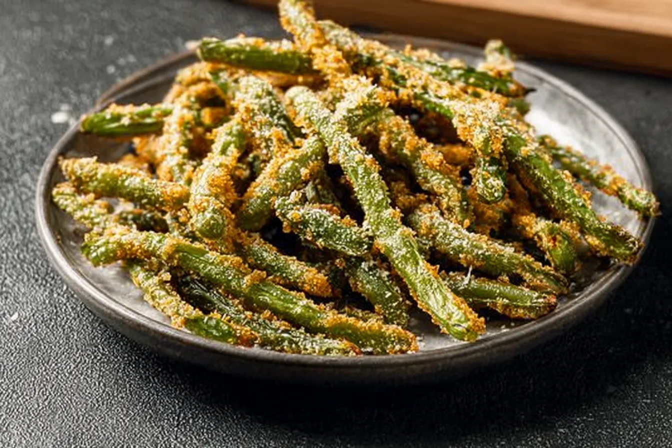 Crispy Oven Baked Green Beans with Parmesan - A Delicious Treat 1 Crispy Oven Baked Green Beans with Parmesan