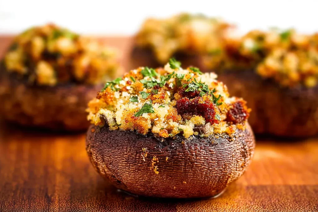 Garlic Parmesan Stuffed Mushrooms - Mouthwatering Appetizer
