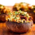 Garlic Parmesan Stuffed Mushrooms - Mouthwatering Appetizer